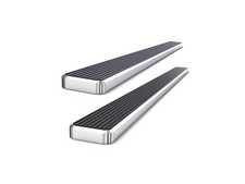 APS 304 Stainless Steel Polished 6in Running Boards Compatible with Chevy Sil...