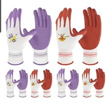 Velway 6 Pairs Gardening Gloves for Women - Breathable Rubber Coated Garden Wor