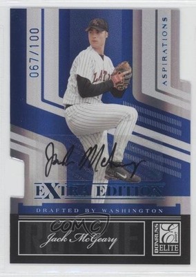 2007 Donruss Elite Extra Edition 67/100 Jack McGeary #101 Auto 0h1