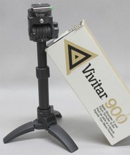 VIVITAR 900 Compact Table Travel Tripod Quick Release Plate Made Germany EXC