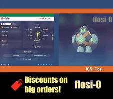 6IV Shiny Golett Pokemon Legends ZA (Legends Z-A)