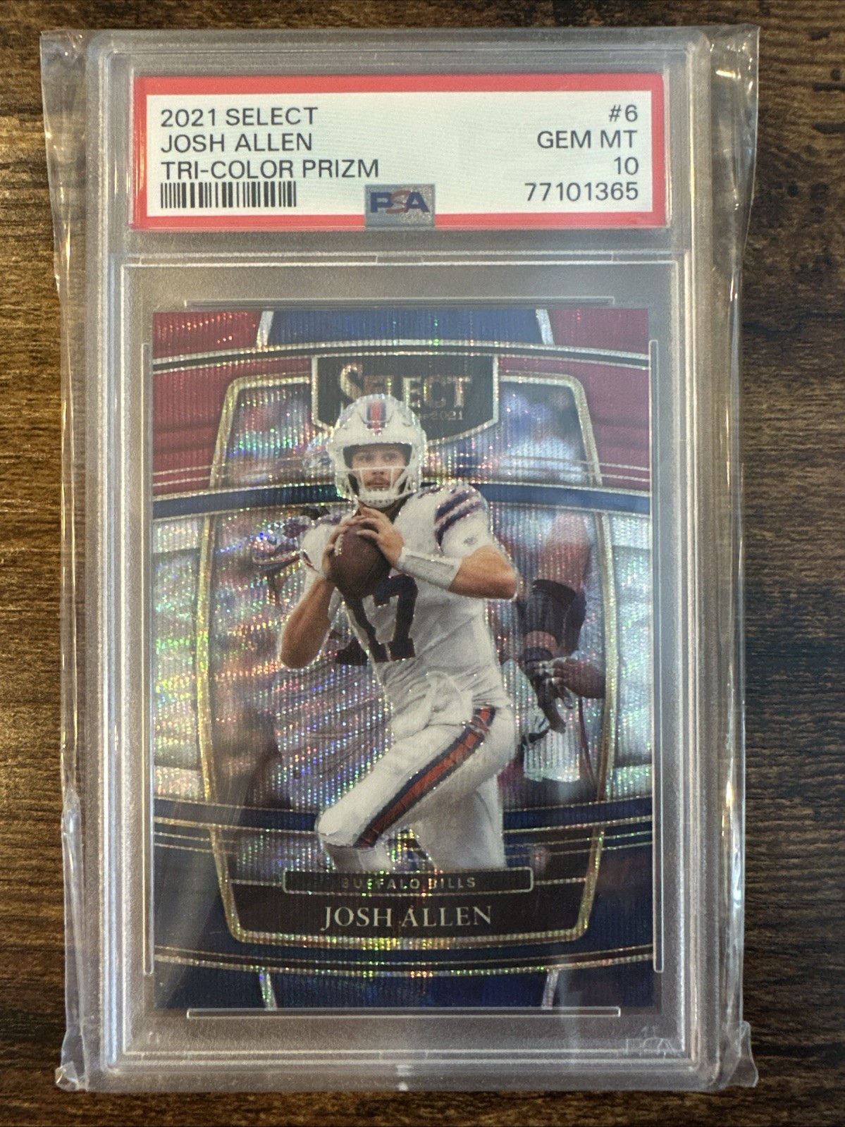 2021 Panini Select - Concourse Josh Allen #6 Tri-Color Prizm /249