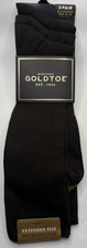 NWT - GOLD TOE BROWN "METROPOLITAN" PACK OF MEN'S SOCKS - 3 PAIR - SIZE 12-16