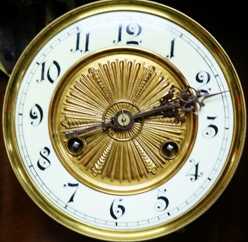 Superb Antique German HAC 8 Day Musical Carved Mahogany Vienna Wall Clock - Picture 10 of 22