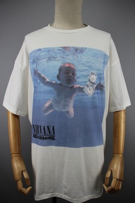NIRVANA Nevermind GIANT First Edition USA 1992 Double Sided Mint T Shirt Size L