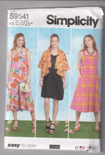 9541 SIMPLICITY - DRESS JUMPSUIT JACKET - Sz 8/10/12/14/16