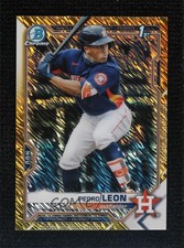 2021 Bowman Chrome Prospects Gold Shimmer Refractor /50 Pedro Leon #BCP-189 1u3