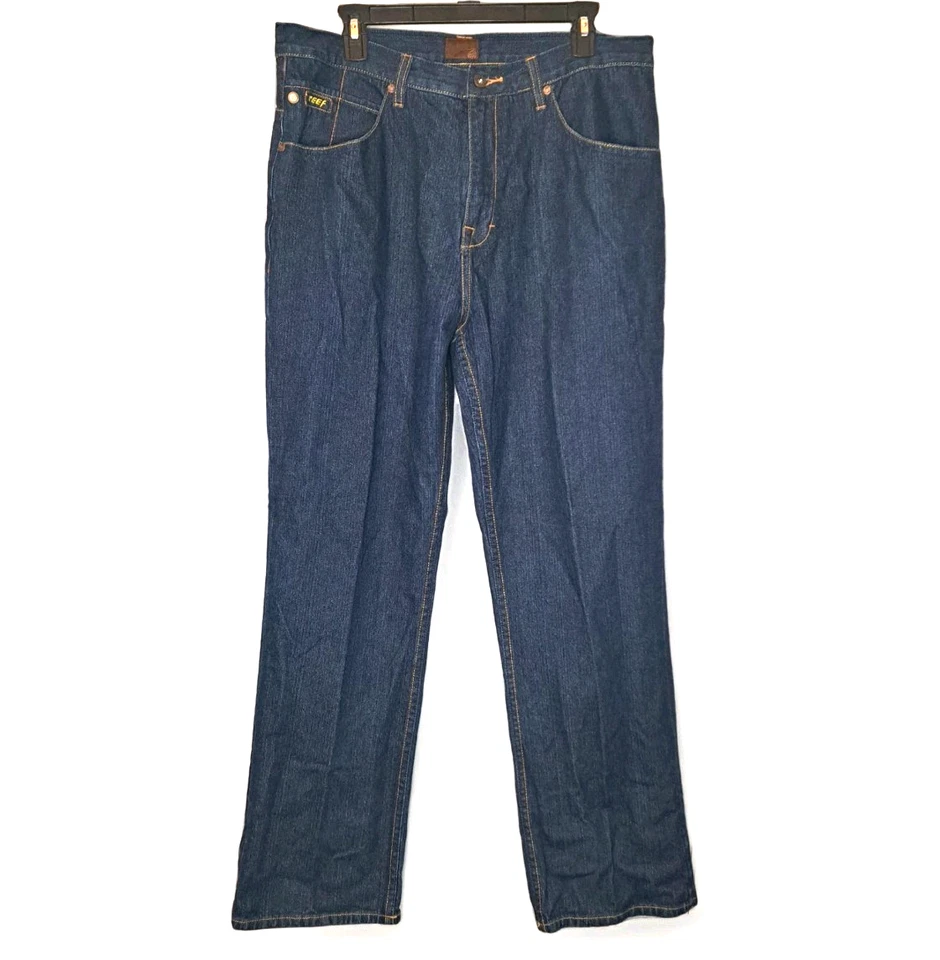 Pantalones de mezclilla para hombre marca REEF N2 36x32 (35x31) azul pierna recta Foto 3 de 4