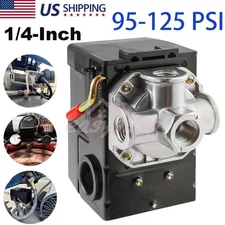 Universal 4 Port Air Compressor Pressure Switch Replacement Control NPT1/4 NEW