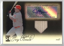 2009 Topps Tribute Auto Relics Black 45/50 Jay Bruce #TAR-JB4 Auto 0af