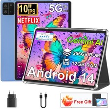 2026 New Gaming Tablets 12GB RAM 256GB ROM Pad Octa-Core 8000mAh Tablets 3.5mm