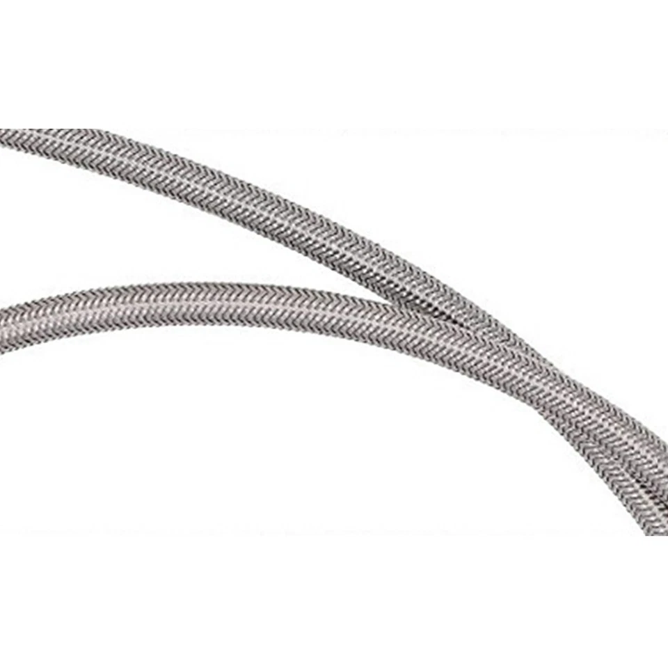 90° 4AN Car Turbo Oil Feed Line 36" Turbo Feed Line Stainless Steel Braided Kit - Изображение 3 из 4