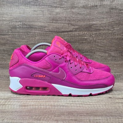 Nike Air Max 90 Women s Size 12 Fuchsia Pink White Sneakers (DQ7783-600)