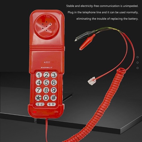 Telefon stacjonarny Telefon stacjonarny Telefon stacjonarny z pokrowcem teleskopowym do pokoju hotelowego - Zdjęcie 6 z 8