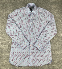 Bonobos Mens 15.5 34 Floral Print Slim Fit Long Sleeve Button Up Preppy Classic