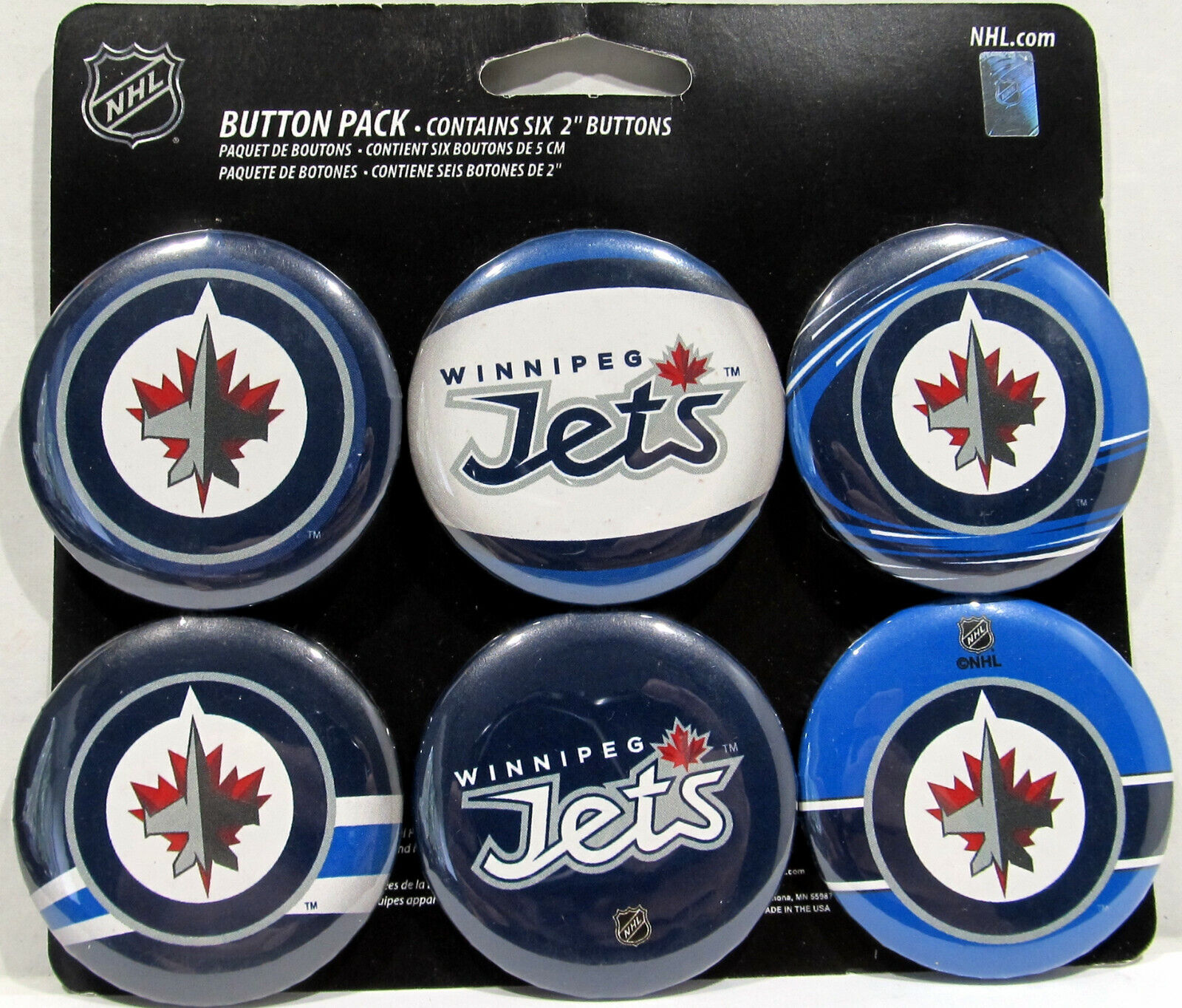 NHL Hockey All 32 Teams - 1 Pinback Buttons