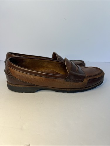 Cole Hann Feathercraft Grand Penny Loafer Grain/Briar Mens Size 9.5 M Slip on Bx - Picture 6 of 11
