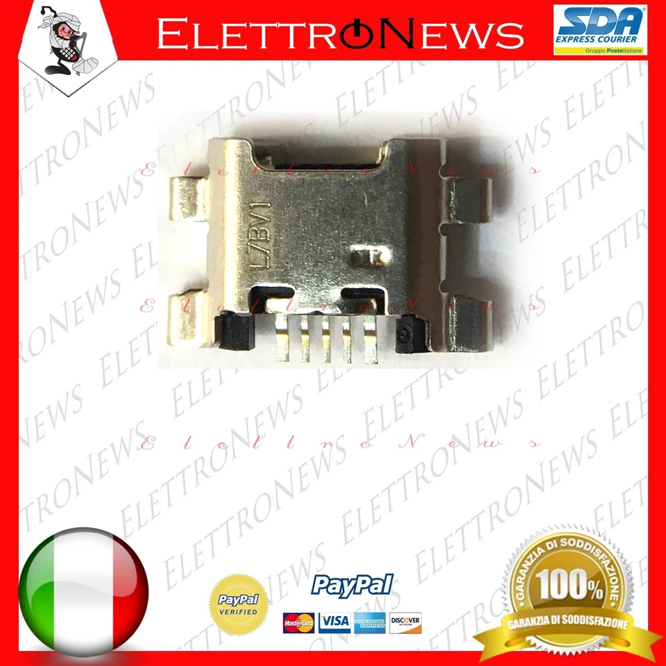 Connettore di ricarica micro usb per HUAWEI Y6 2019 MRD-LX1 MRD-LX2 A015 - Immagine 2 di 3