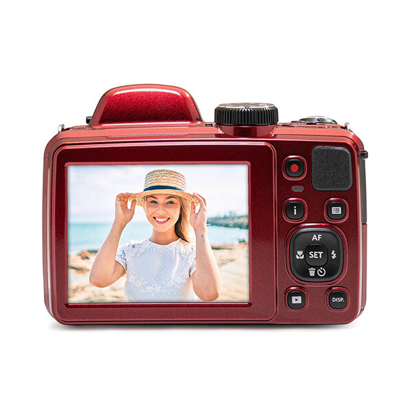 Navitech Custodia Rigida Rossa Per Fotocamera Kodak PIXPRO FZ55: Protezione Antiurto Con Tasca Interna