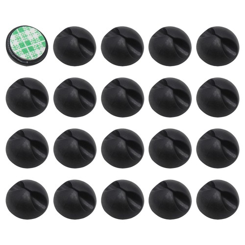 SelfAdhesive Wire Clips Organize Cables with Black Car Tie Cable Mounts - Photo 4/13
