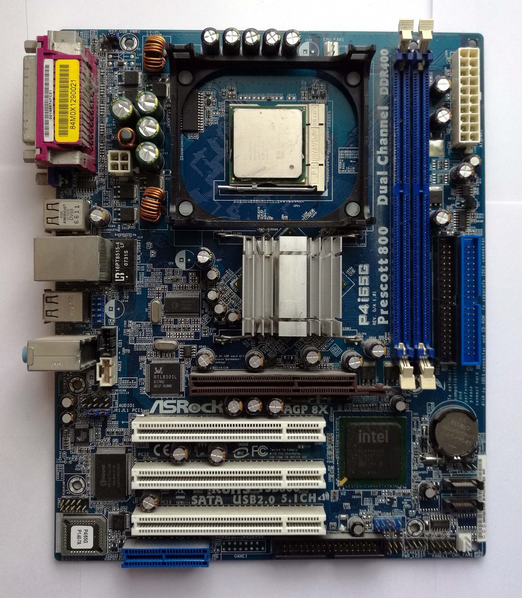 ASRock P4i65G Motherboard with Pentium 4 3GHz CPU and 2GB