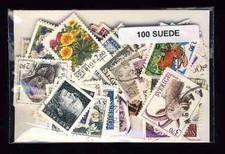 Suède - Sweden 100 timbres différents