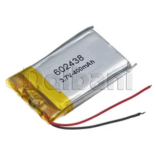 3.7V 400mAh Internal Li-ion Polymer Battery 37.36x23.12x5.63mm 602438 29-16-0284