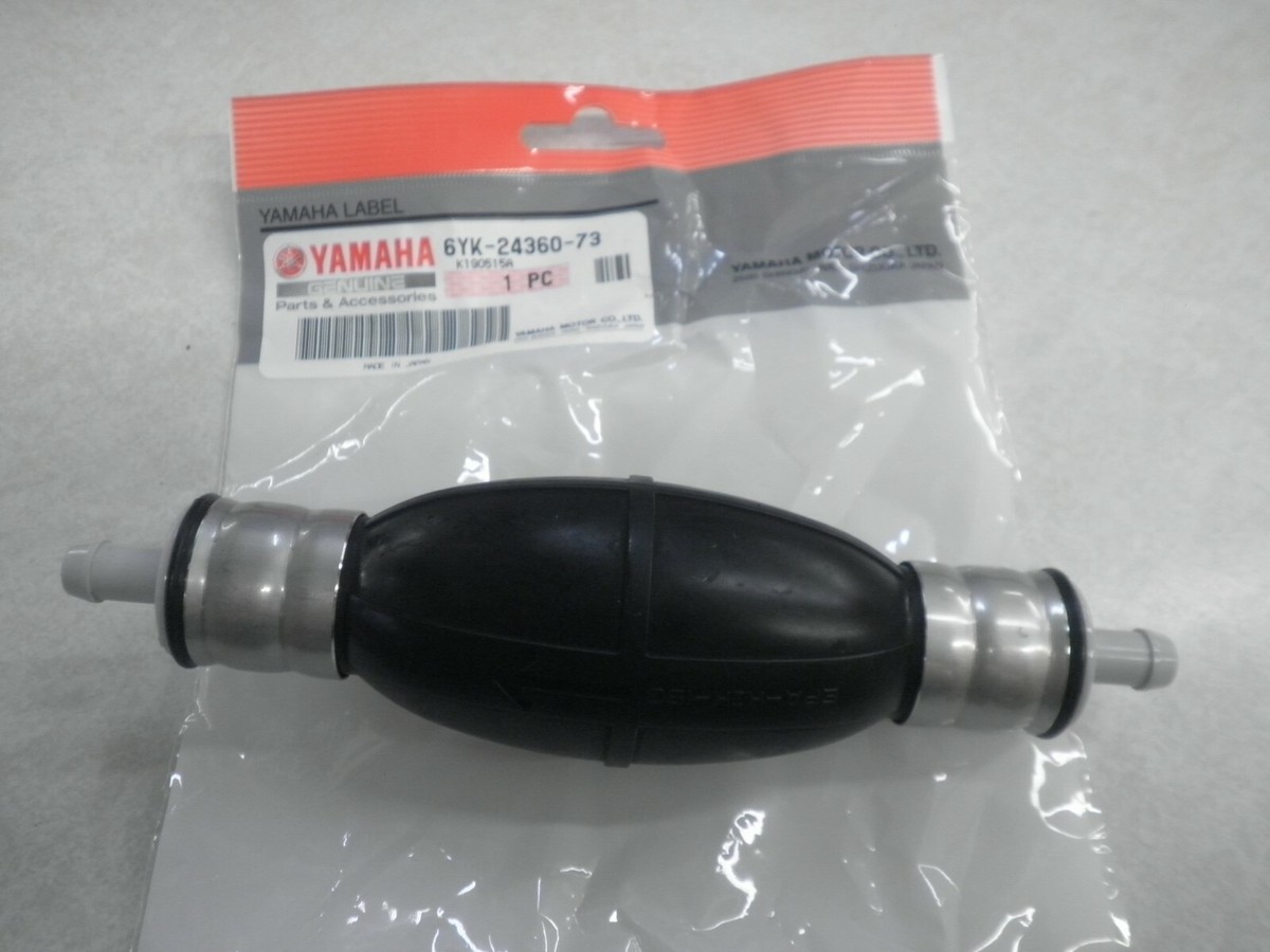 Yamaha OEM 6yk-24360-73-00 Fuel Primer Pump Bulb 8mm for sale