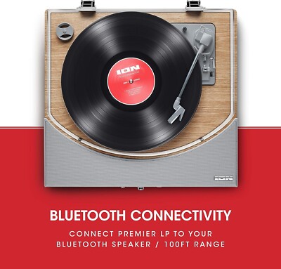 Ion Record Player Bluetooth ION Audio Premier LP Wireless Bluetooth  Turntable