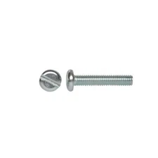 #2-56 x 3/8" PAN HEAD SLOTTED MACHINE SCREWS, ZINC, SELECT QTY