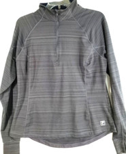 FILA-Womens Long Sleeve Pullover Performance Sweatshirt-Extra Large XL-Gray