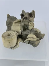 VTG Mini Schnauzer Dog TP “Playful" Itty Bitty World United Design 1986