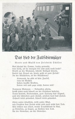 PK III. Reich - Das Lied der Fallschirmjäger - ungelaufen | eBay