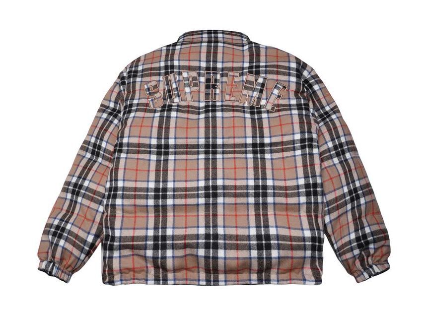 Supreme Reversible Puffer Jacket Navy | eBay
