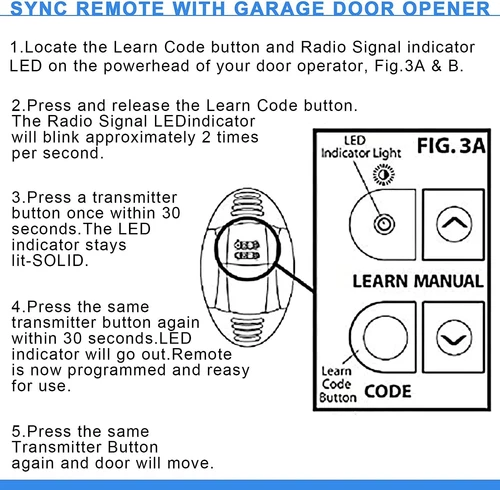 4PCS For Genie Intellicode ACSCTG Type 1 Garage Door Opener 1 Button Remote - Picture 4 of 8