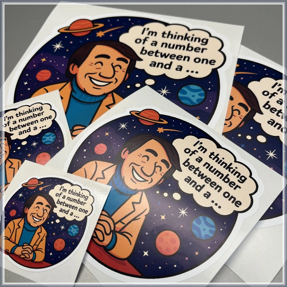 Pegatina de pensamiento cósmico humorístico Carl Sagan para computadora portátil elige tu tamaño 2-6 pulgadas Foto 2 de 3