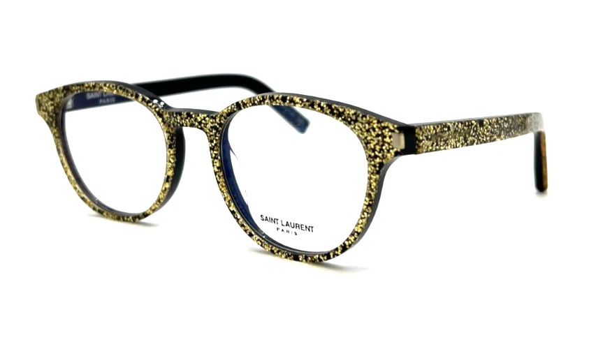 SAINT LAURENT (YSL) NUOVI OCCHIALI DA VISTA SAINT LAURENT CLASSIC ORO 10 010 AUTENTICI 48 19