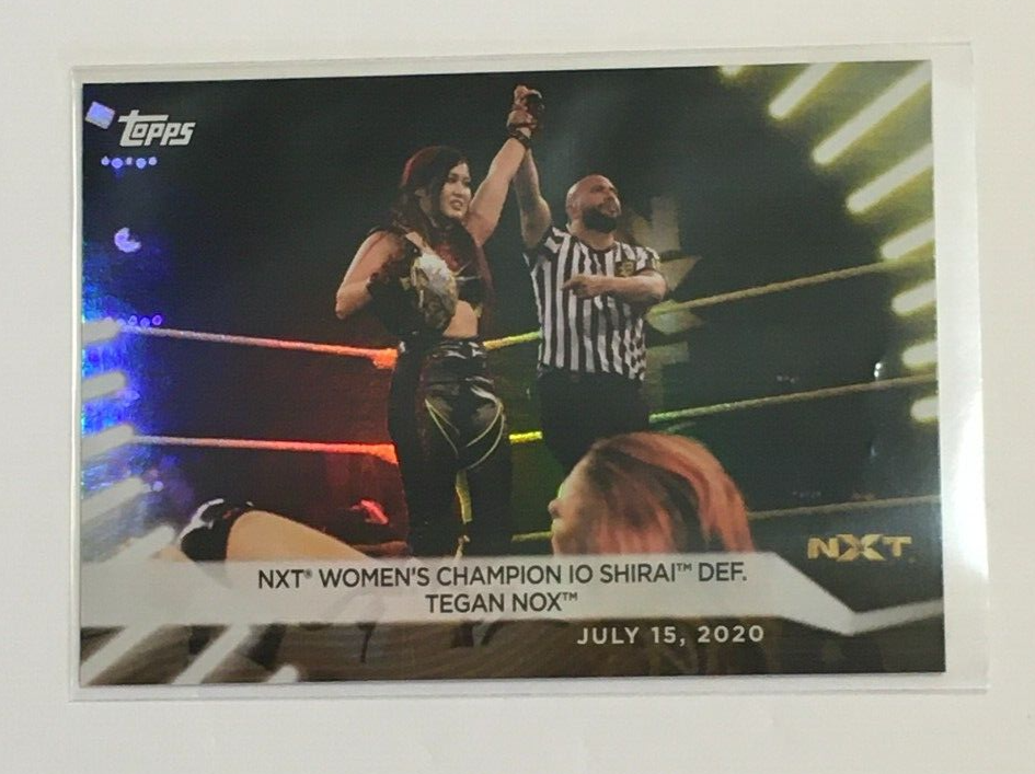 Io Shirai NXT女子チャンピオン トレーディングカード Io Shirai Champion #43 WWE NXT Topps 2021 Womens Division Holo