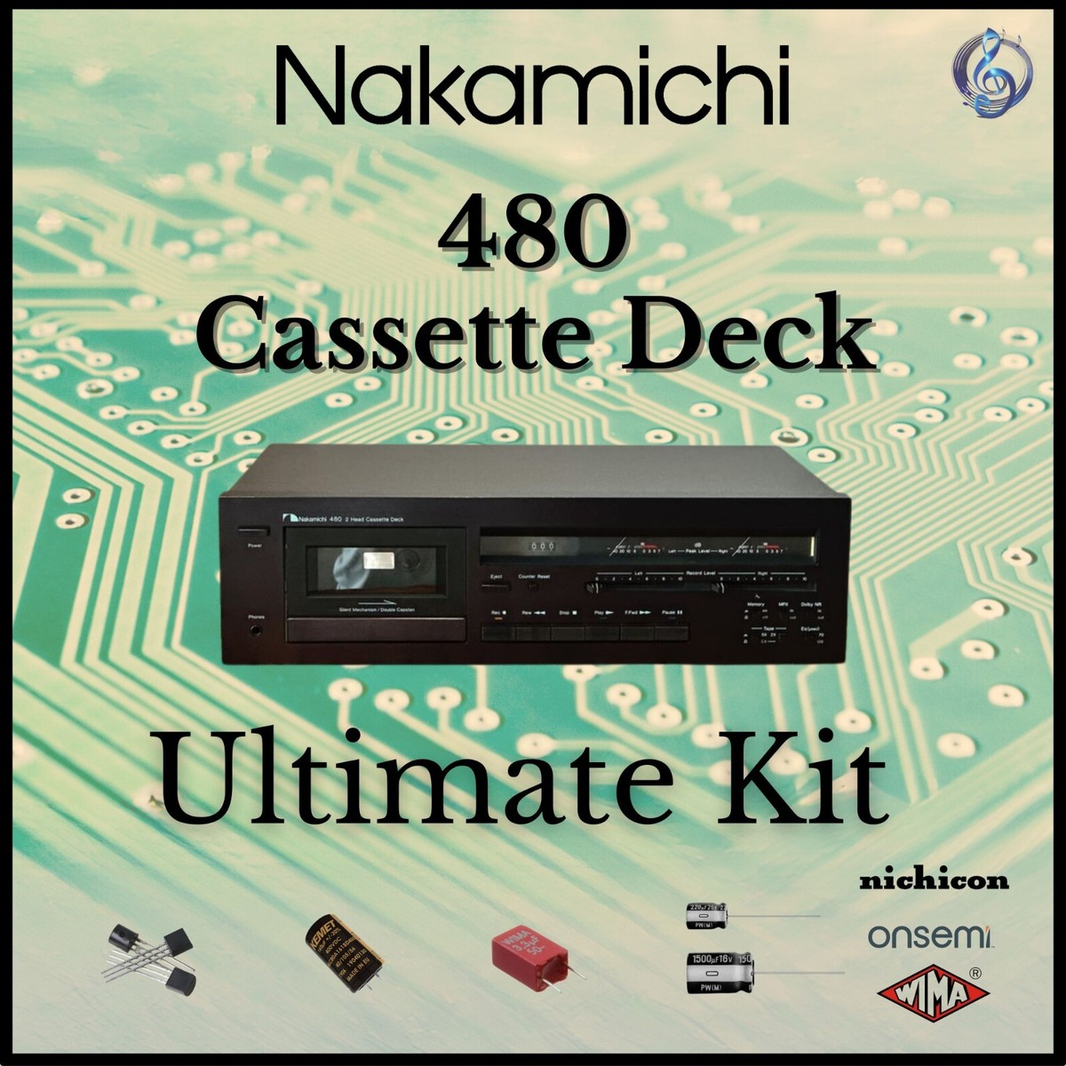 Nakamichi 480Z Cassette Deck Ultimate Upgrade Kit Genuine Parts