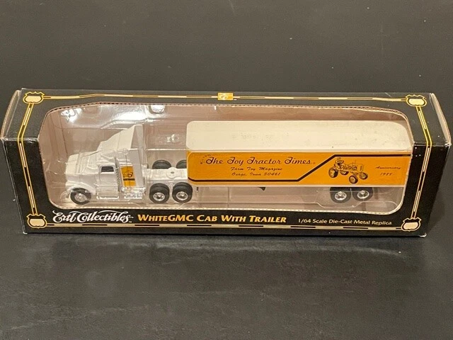 Vintage ERTL Collectibles 1996 White GMC Toy Tractor Times 1:64 Semi Trailer - Image 2 of 4