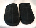 Robert David men's black suede slip on faux fur lined shoes size 9 — photo 5