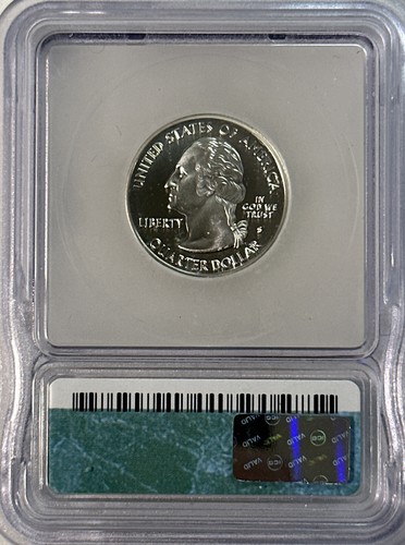 2001 S ICG PROOF PR69 DCAM 5 State Silver Quarter Set - Picture 8 of 12