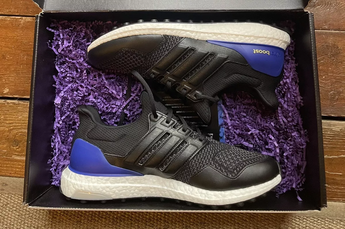 adidas Ultraboost Spikeless Golf Shoe BNIB Black Lucid Blue UK 11