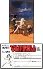 CORNERED - VAMPIRELLA ART CARD AND FAN CLUB MEMBERSHIP CARD