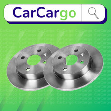 Solid Rear Brake Discs Vauxhall Astravan 1.6 Dual-Fuel 1998-2005 240 mm