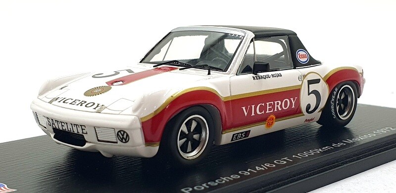 1/43 Scale Spark US057 - Porsche 914/6 #5 GT 1000km Mexico 1972 Limited Edition Model Car