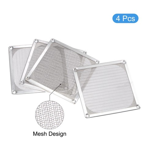 4er Pack 92mm Filter Gitter Edelstahl Netz Staubgeschützt Kaste für Computer - Bild 3 von 5