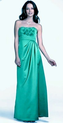 satin long dress with chiffon floral bodice