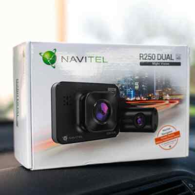 Navitel R250 Dual Full HD Dashcam vorne & hinten + Speicherkarte + Einbauset