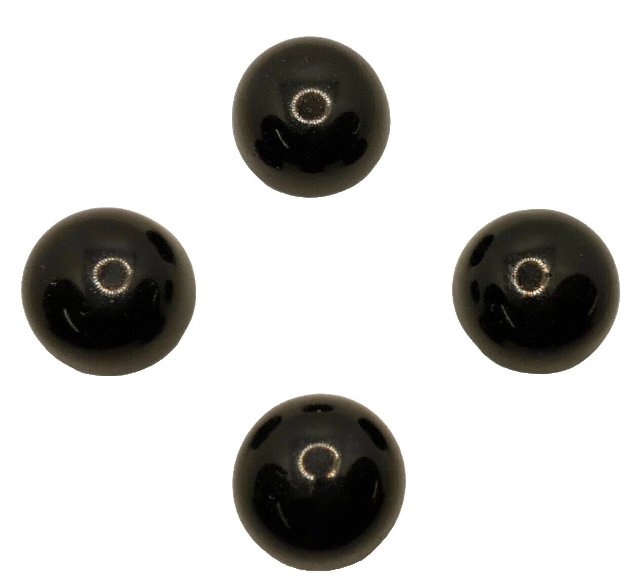 Negro artesanía Flatback Charms & cabujones